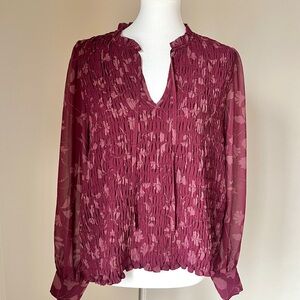 Sanctuary Plum Textured Blouse